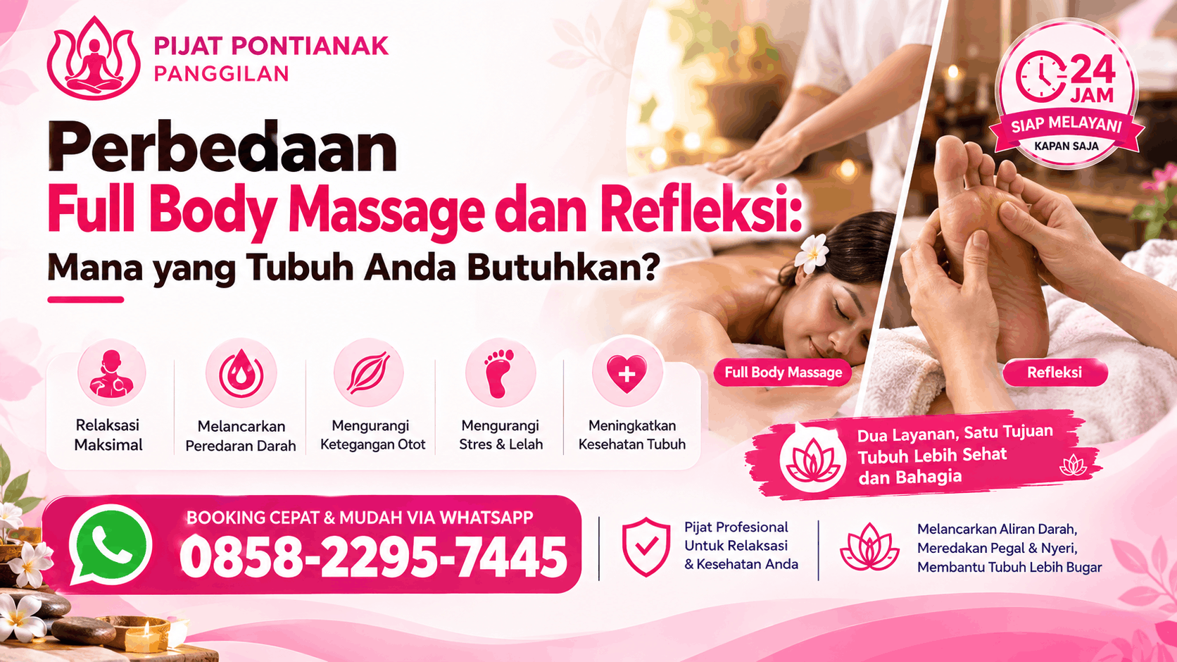 Perbedaan Full Body Massage dan Refleksi: Mana yang Tubuh Anda Butuhkan?
